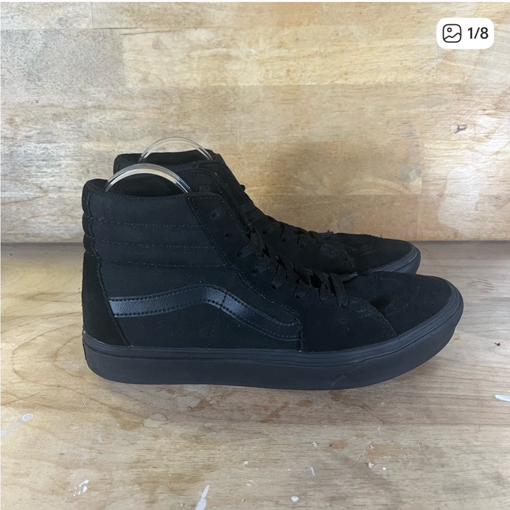Vans Off The Wall SK8-HI Mens Size 9.5 Skateboarding Shoes Size 9.5 Black 721356